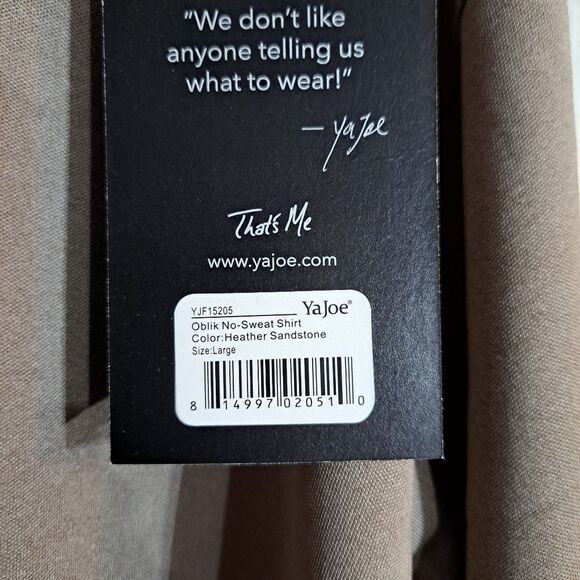 YaJoe No Sweat Shirt In Heather sandstone - Picture 3 of 7